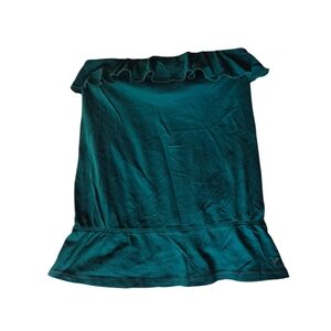 American Eagle Outfitters Teal Ruffle Strapless Mini Skirt